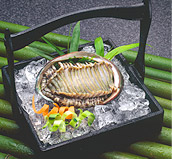 調理長お薦め特選料理『鮑千枚造り』