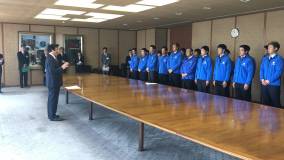 福岡県知事より激励