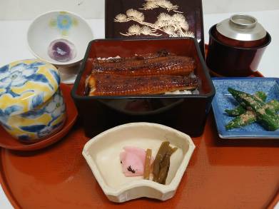 国産うな重のお膳